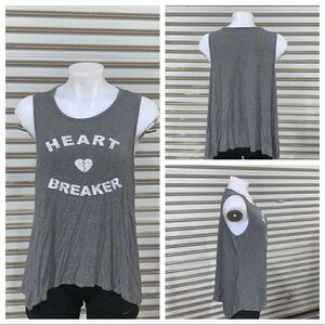 Enough about me sleeveless heart breaker top